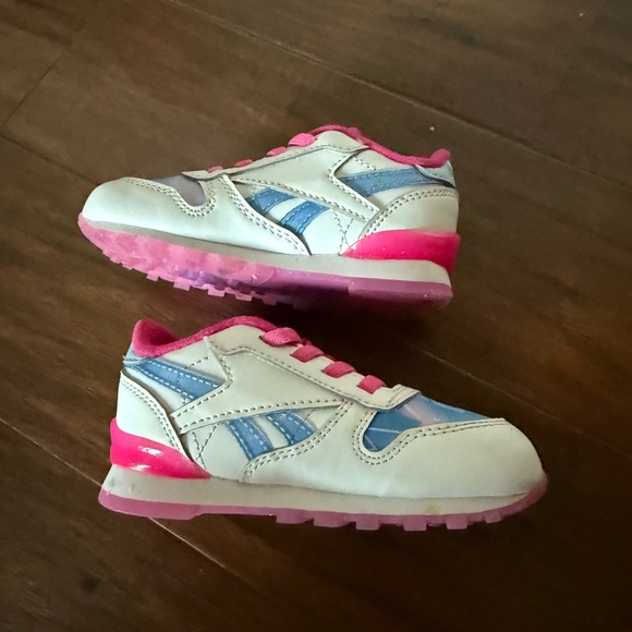 Reebok My Little Pony Zip Storm Light up/Flash Pink and Blue Sneakers-Size 7 - Picture 11 of 15